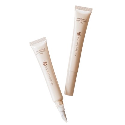 Gel transparent à sourcils avec brosse en silicone