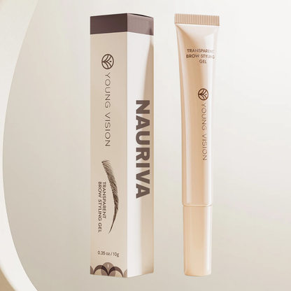 Gel transparent à sourcils avec brosse en silicone